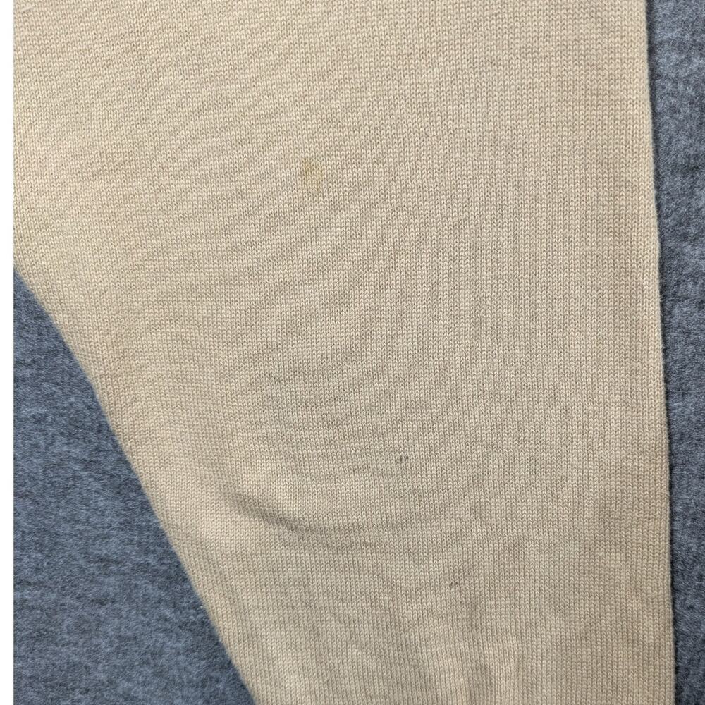 Oscar De La Renta‎ Men's Pullover Beige Striped 100% Cotton Sweater Size XL - Picture 4 of 8